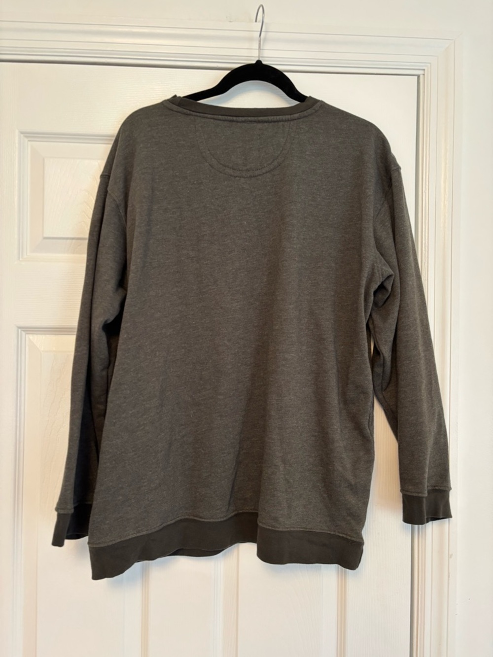 Natural Life Floral Oversized Sweatshirt Charcoal Gray Size Large - Picture 2 of 7